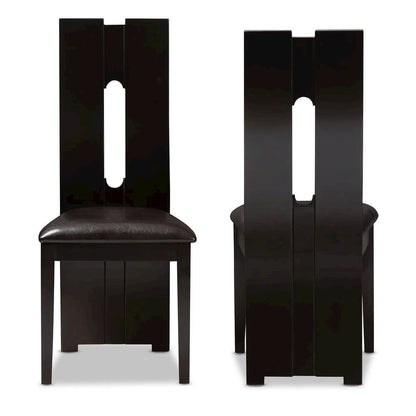 Leather Upholstered Dining Chair (Set of 2)