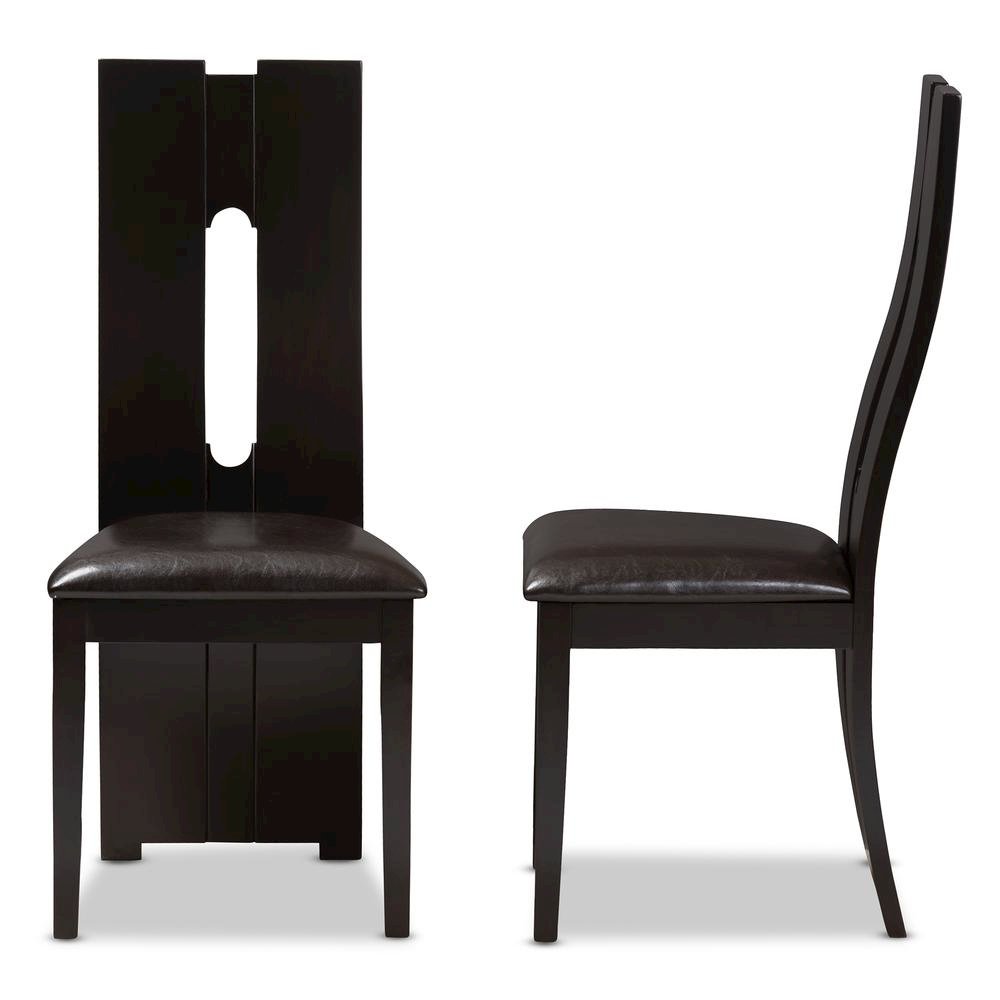 Leather Upholstered Dining Chair (Set of 2)