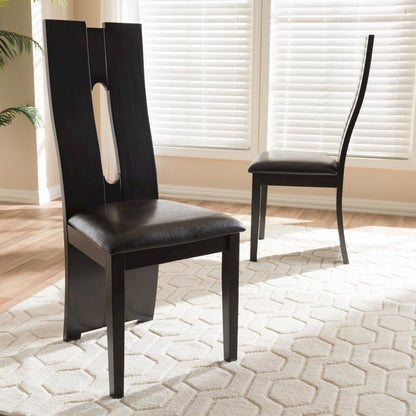 Leather Upholstered Dining Chair (Set of 2)
