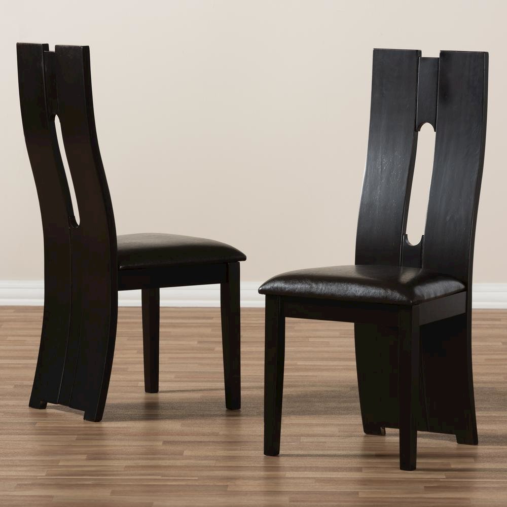 Leather Upholstered Dining Chair (Set of 2)