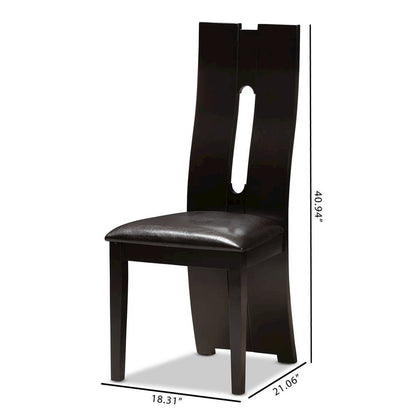 Leather Upholstered Dining Chair (Set of 2)