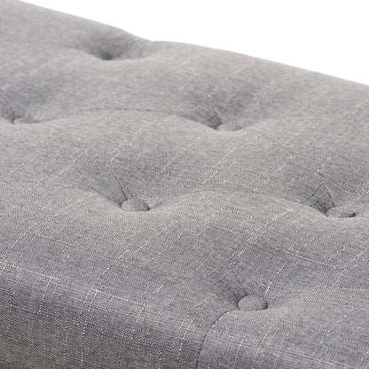 Michaela Modern and Contemporary Grey Fabric Upholstered Storage Ottoman