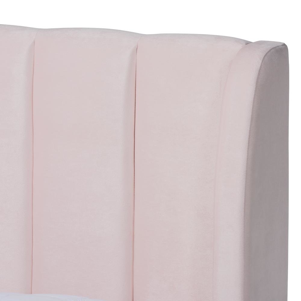 Queen Size Platform Bed with Gold-Tone Legs