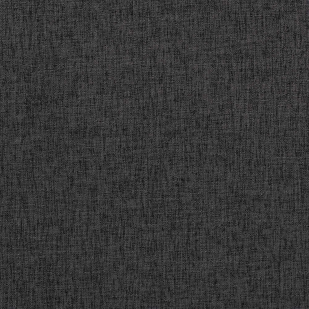 Dark Grey Fabric Upholstered and Dark Brown Finished Wood 7-Piece Dining Set