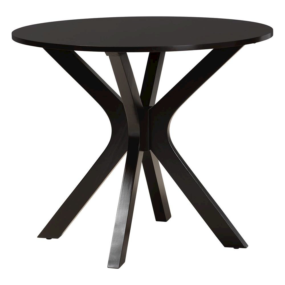 Norah Modern Sand Fabric and Dark Brown Finished Wood 5-Piece Dining Set