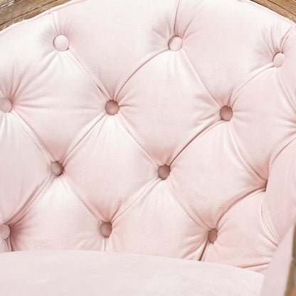 White-Washed Oak Wood Armchair