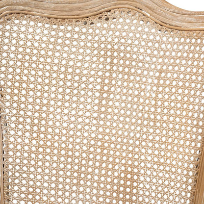 White-Washed Oak Wood Armchair