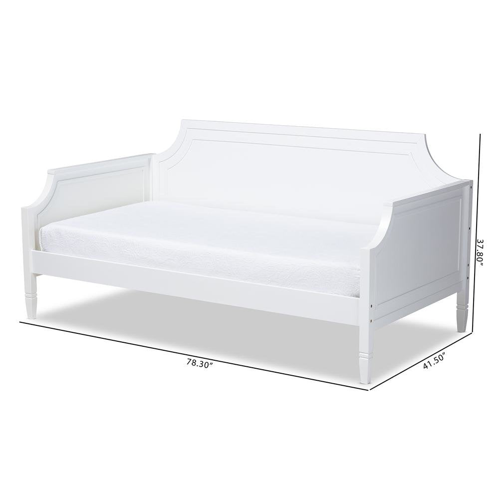 Mariana Classic and Traditional White Finished Wood Twin Size Daybed