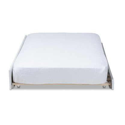 Mariana Classic and Traditional White Finished Wood Twin Size Trundle