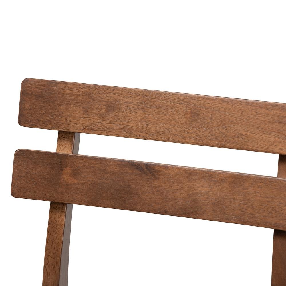 Light Grey Fabric Upholstered Walnut Finished 2-Piece Wood Counter Stool Set