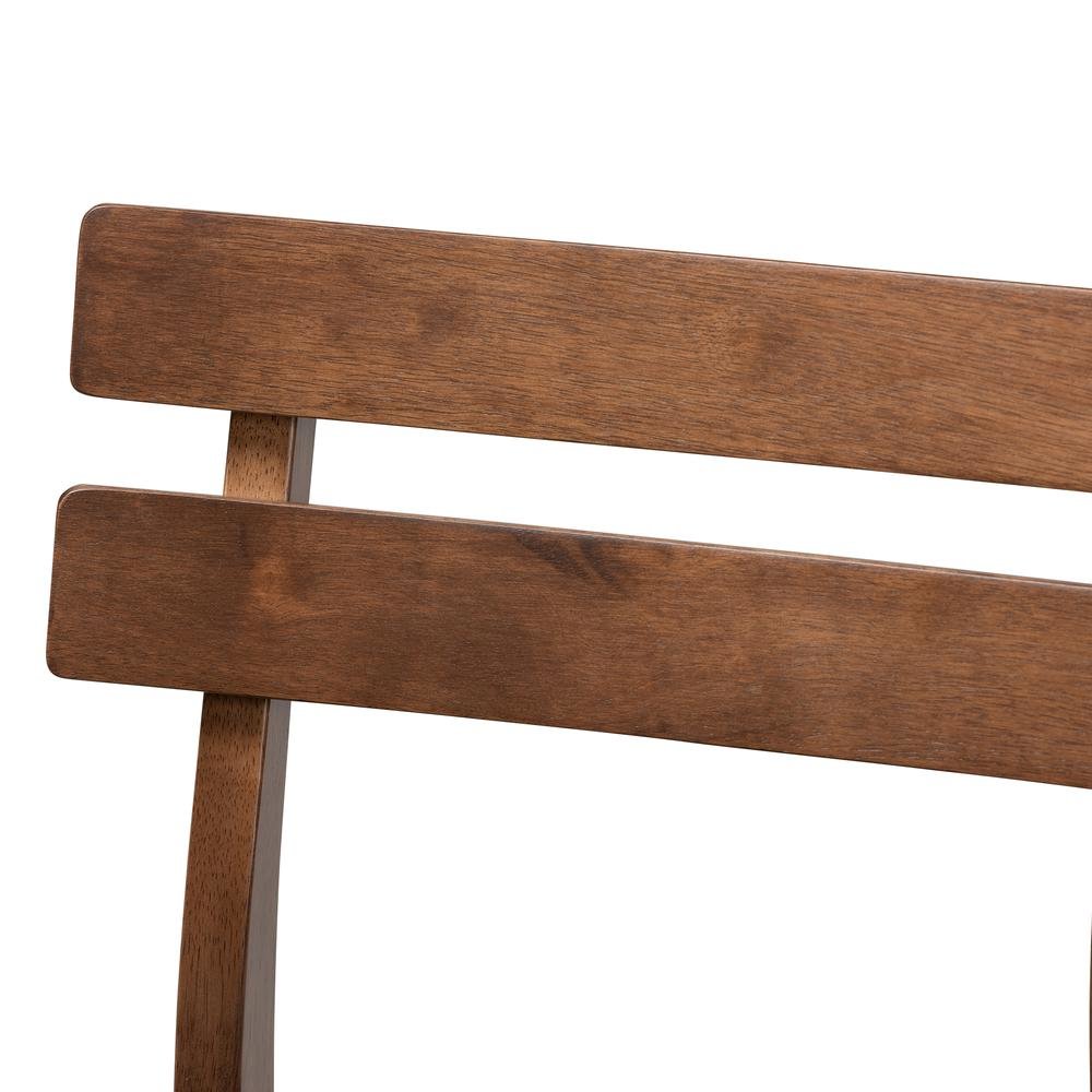 Dark Grey Fabric Upholstered Walnut Finished 2-Piece Wood Counter Stool Set