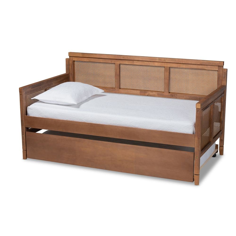 Synthetic Rattan Daybed with Trundle