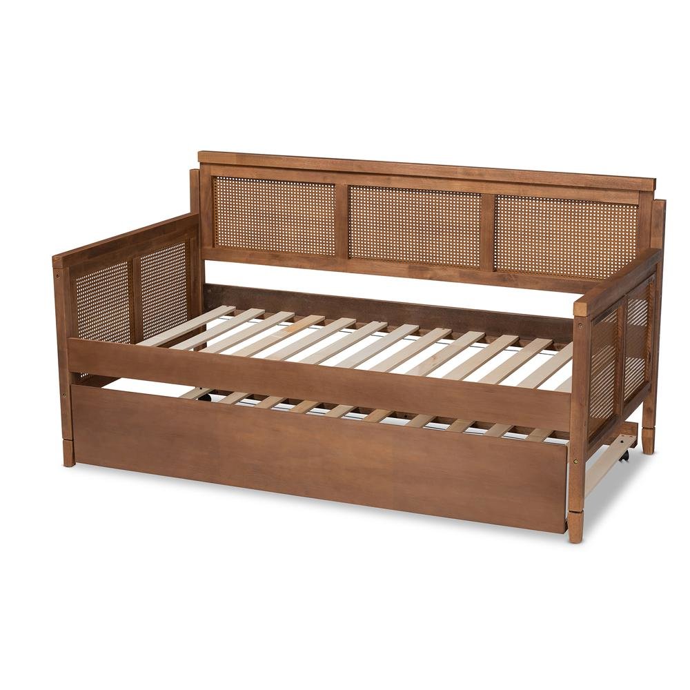 Synthetic Rattan Daybed with Trundle