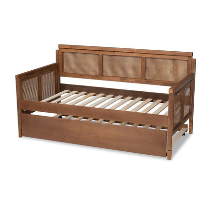 Synthetic Rattan Daybed with Trundle