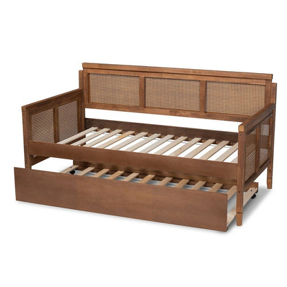 Synthetic Rattan Daybed with Trundle