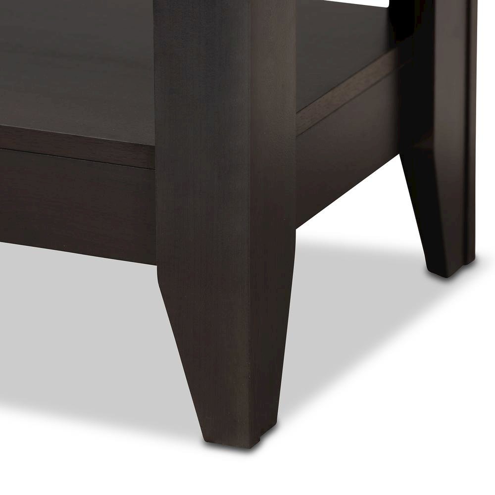 Baxton Studio Elada Modern and Contemporary Wenge Finished Wood Coffee Table