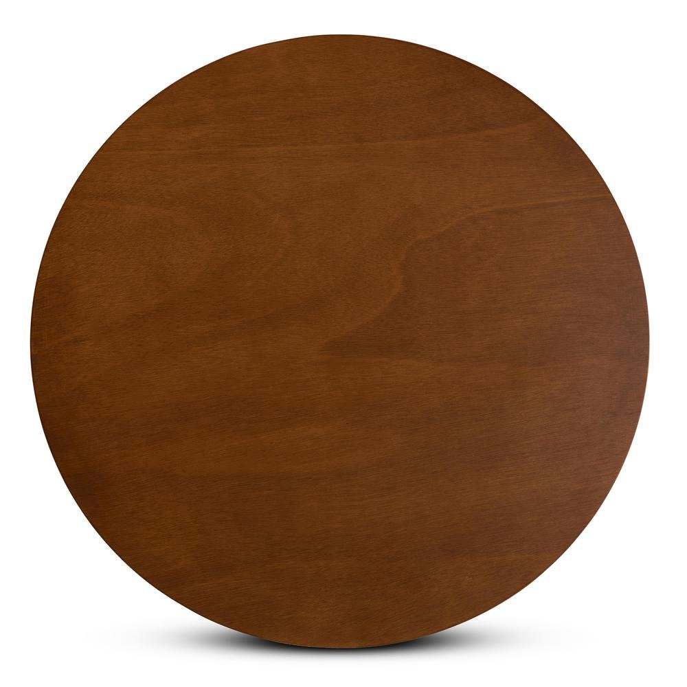 Grey Fabric Upholstered and Walnut Brown Finished Wood 5-Piece Dining Set