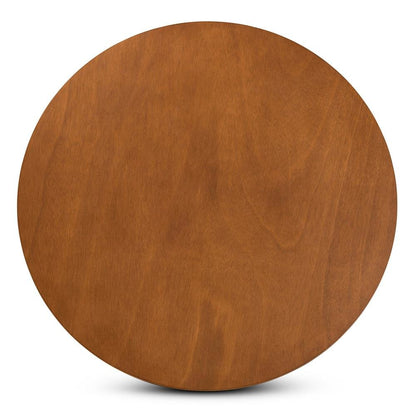 Grey Fabric Upholstered and Walnut Brown Finished Wood 5-Piece Dining Set