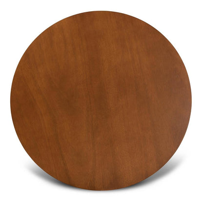 Grey Fabric Upholstered and Walnut Brown Finished Wood 5-Piece Dining Set