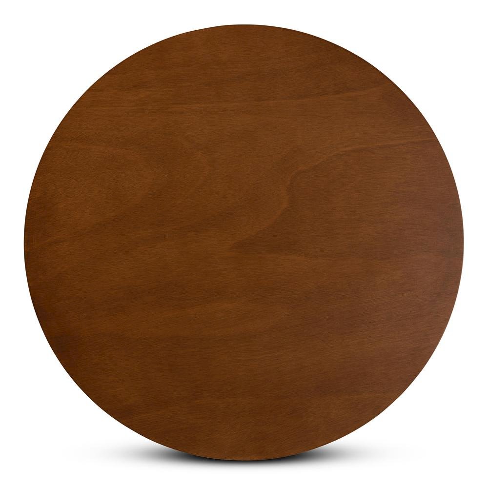 Grey Fabric Upholstered and Walnut Brown Finished Wood 5-Piece Dining Set