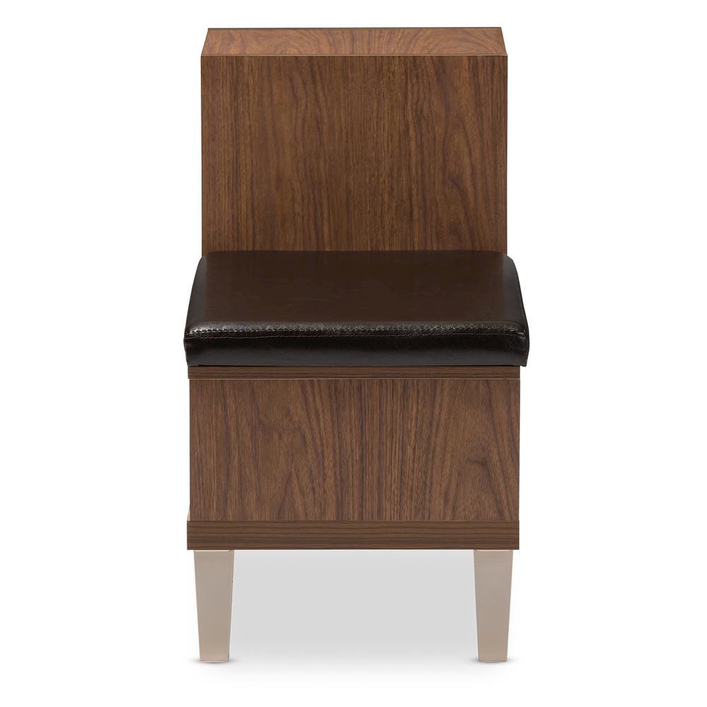 3-Drawer Shoe Storage Padded Leatherette Seating Bench with Two Open Shelves