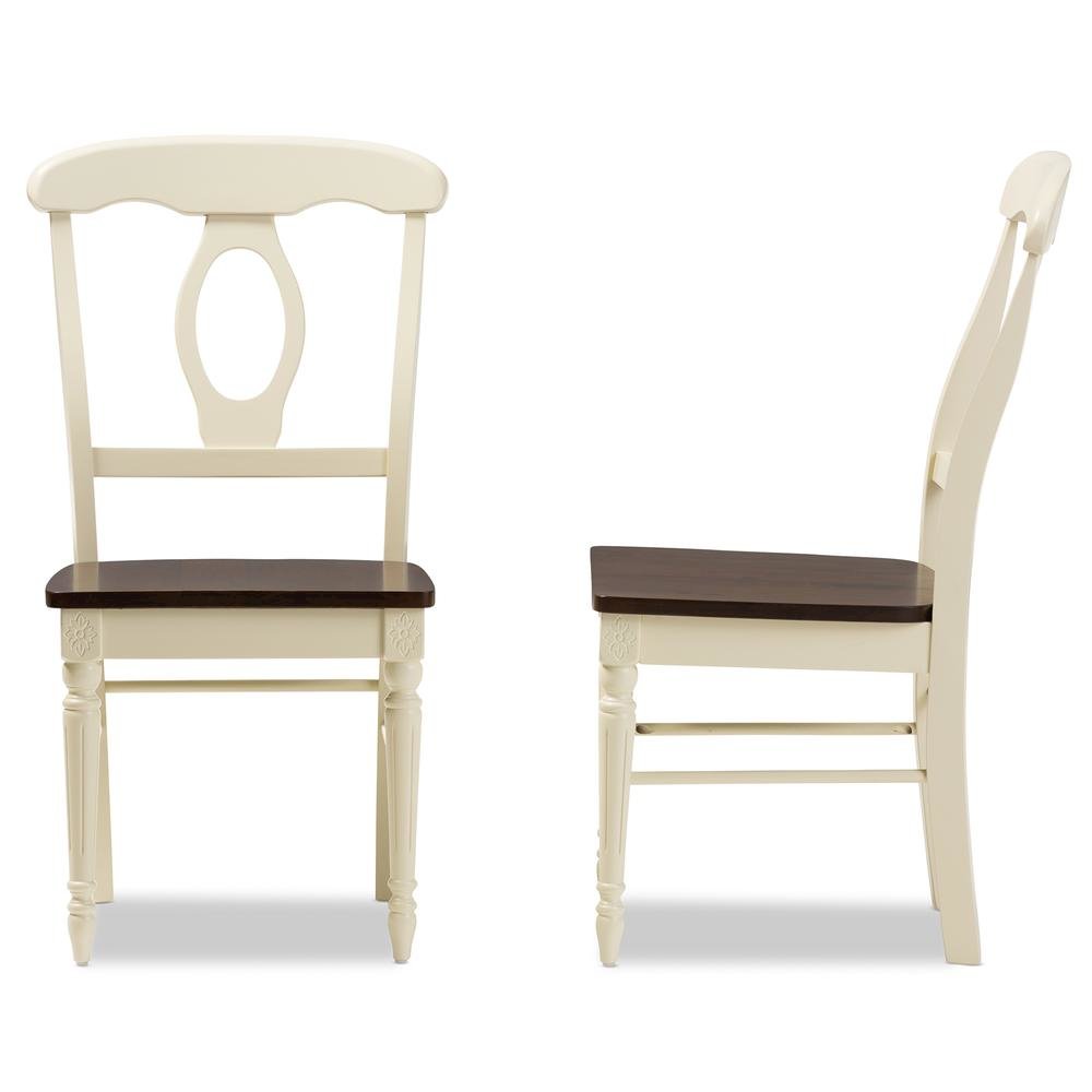 "Cherry" Brown Finishing Wood Dining Chair