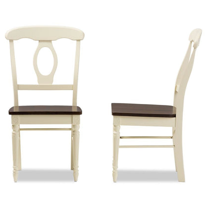 "Cherry" Brown Finishing Wood Dining Chair