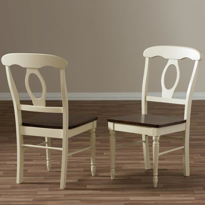 "Cherry" Brown Finishing Wood Dining Chair