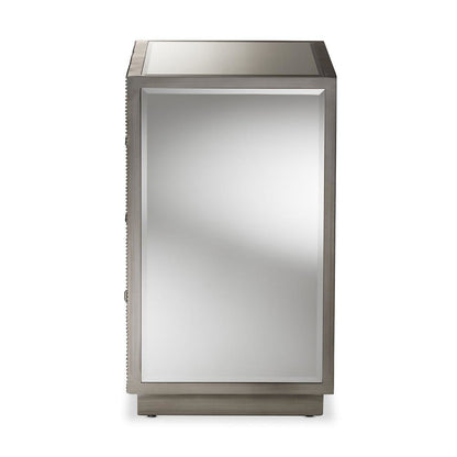 Baxton Studio Edeline Hollywood Regency Glamour Style Mirrored 3-Drawer Cabinet
