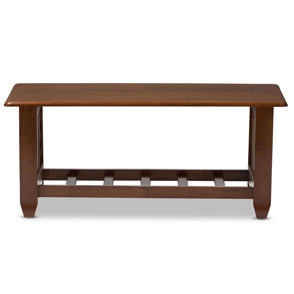 Cherry Finished Brown Wood Living Room Occasional Coffee Table