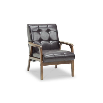 Baxton Studio Mid-Century Masterpieces 3PC Sofa Set-Brown