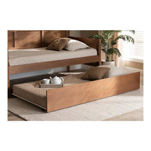 Toveli Modern and Contemporary Ash Walnut Finished Twin Size Trundle Bed