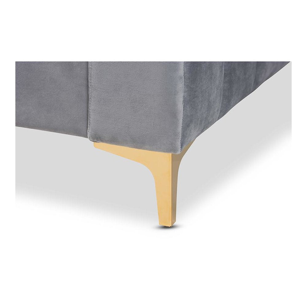 Gold Finished Queen Size Daybed