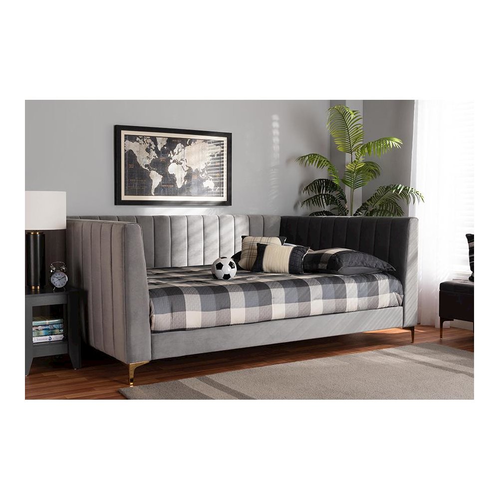 Gold Finished Full Size Daybed