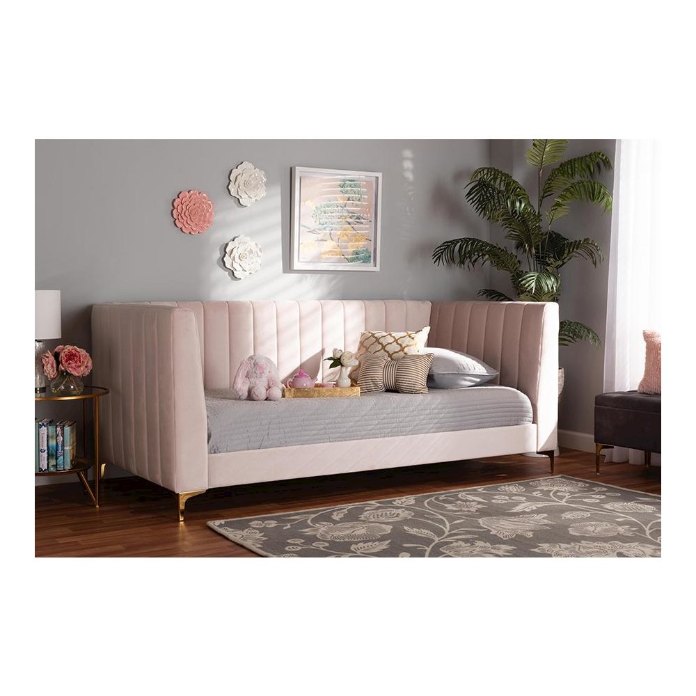 Gold Finished Twin Size Daybed