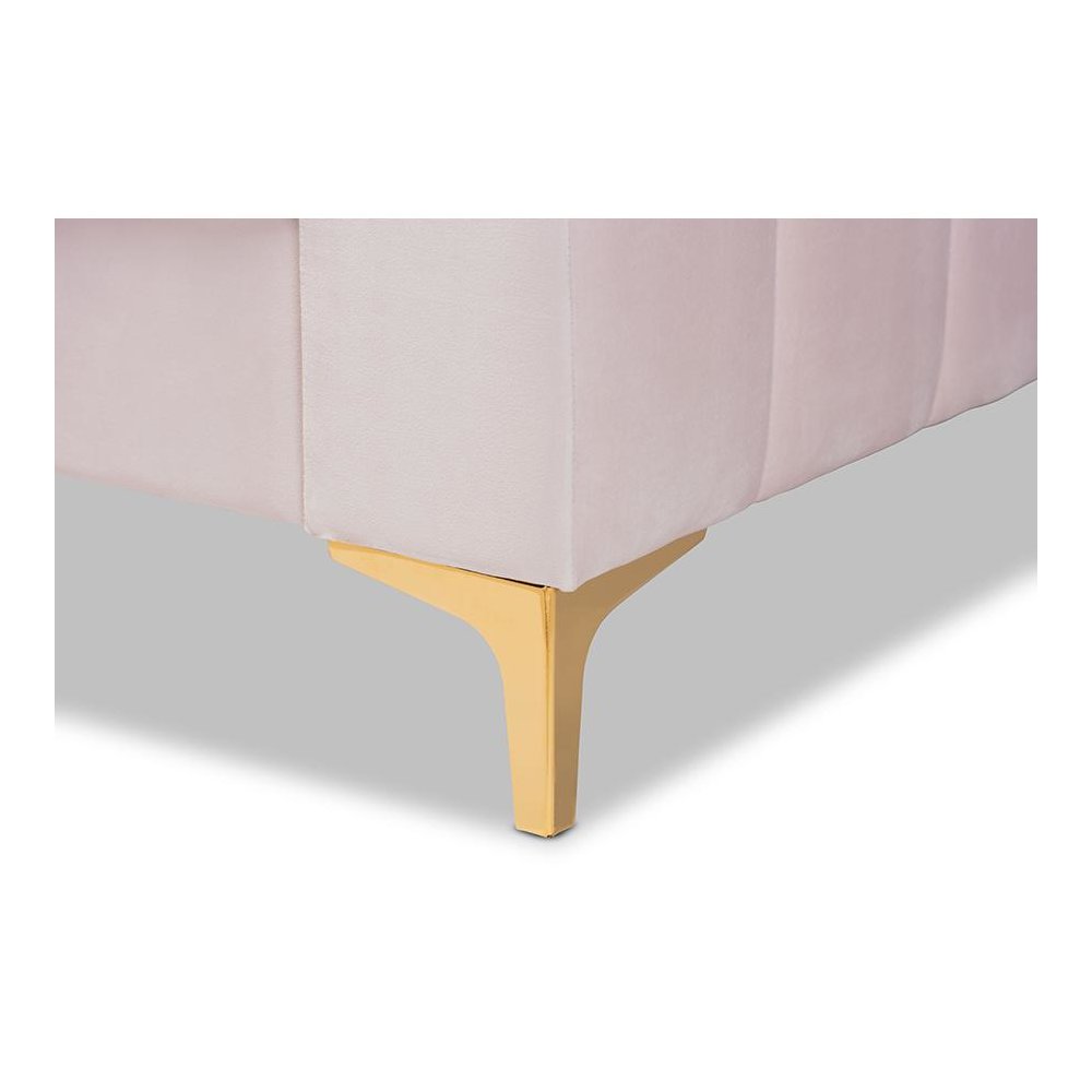 Gold Finished Queen Size Daybed