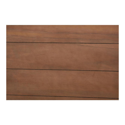 Traditional Walnut Brown Finished Wood Queen Size Platform Bed