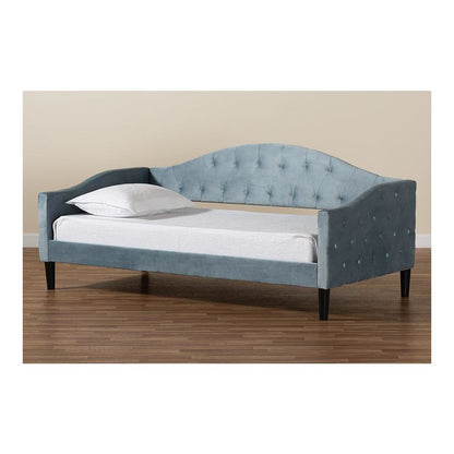 Dark Brown Finished Wood Full Size Daybed