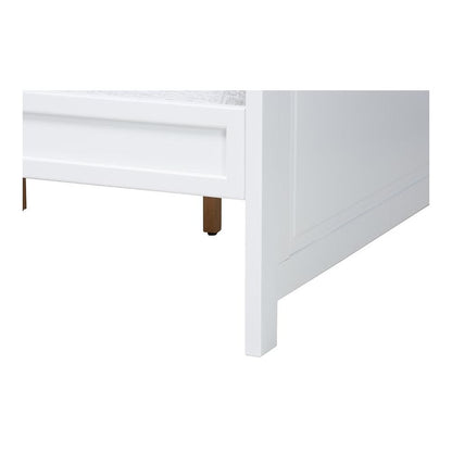 Baxton Studio Ceri Classic and Traditional White Finished Wood Full Size Daybed