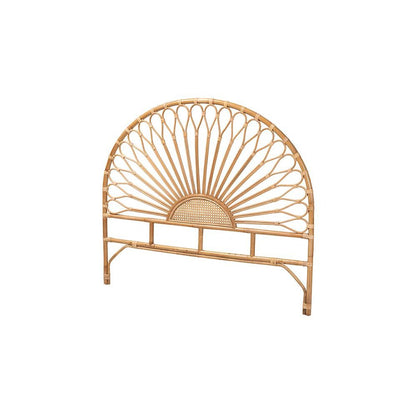 Bohemian Natural Rattan Queen Size Standalone Headboard