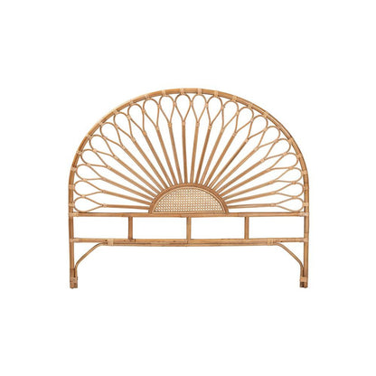 Bohemian Natural Rattan Queen Size Standalone Headboard