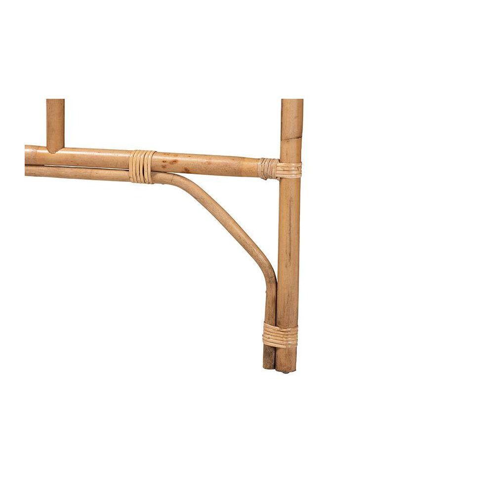 Bohemian Natural Rattan Queen Size Standalone Headboard
