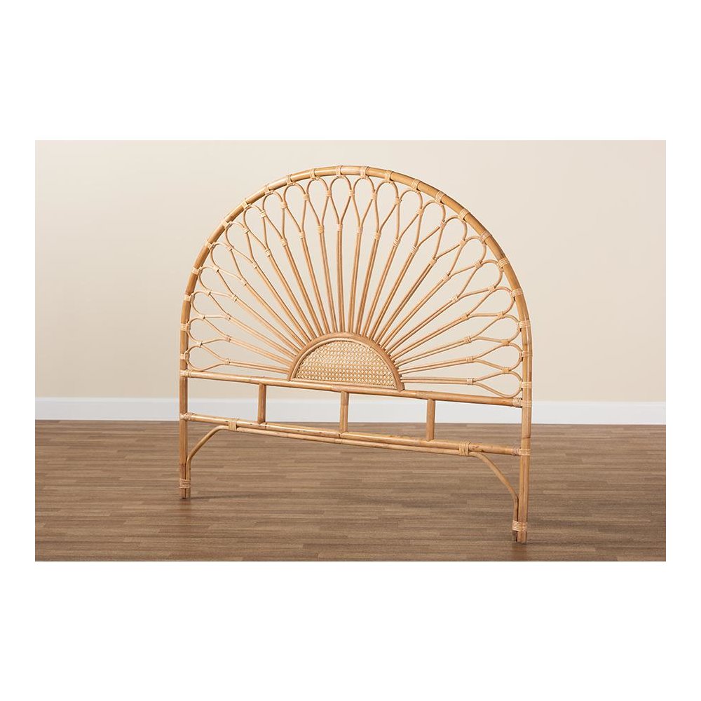 Bohemian Natural Rattan Queen Size Standalone Headboard