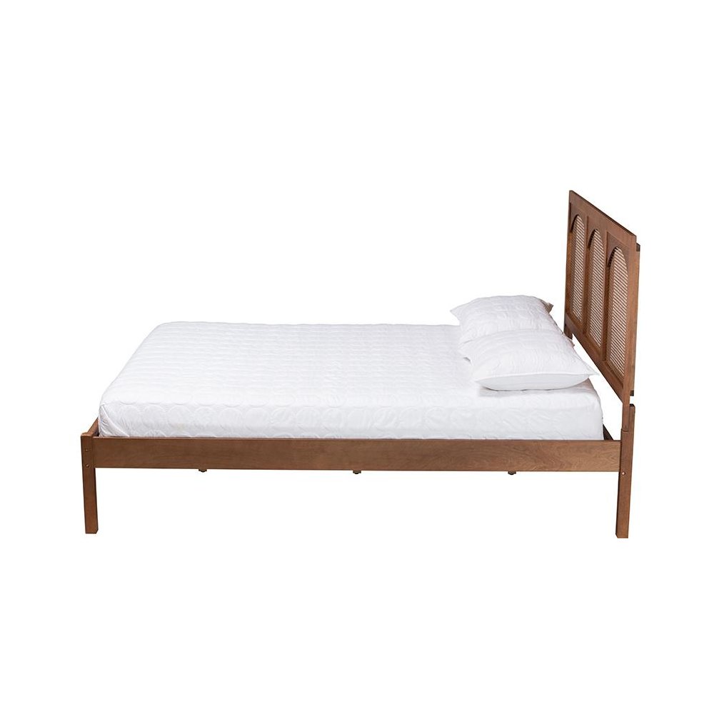 Rattan King Size Platform Bed