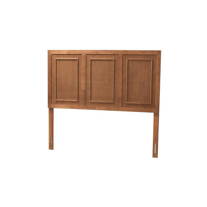 Giordano Classic and Traditional Ash Walnut Finished Wood Queen Size Headboard