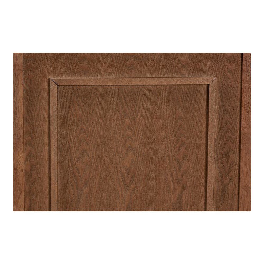 Giordano Classic and Traditional Ash Walnut Finished Wood Queen Size Headboard