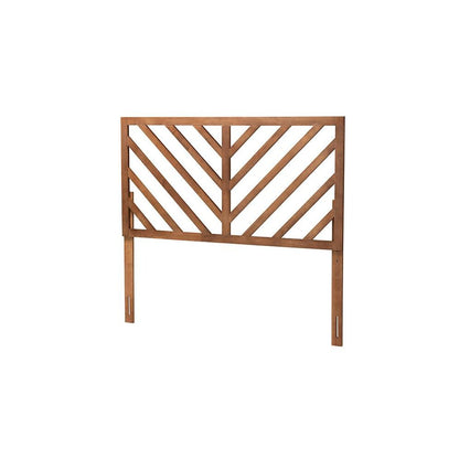 Belisma Modern and Contemporary Ash Walnut Finished Wood King Size Headboard
