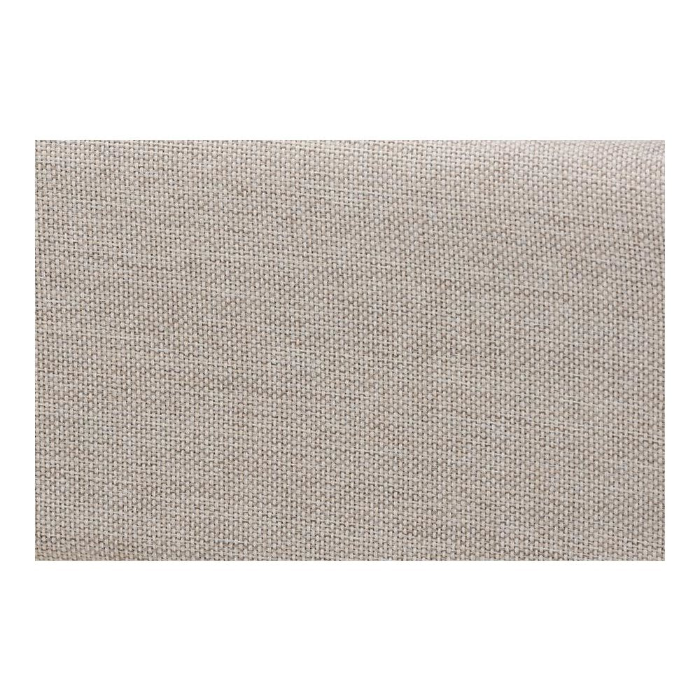 Transitional Beige Fabric Upholstered Queen Size Platform Bed