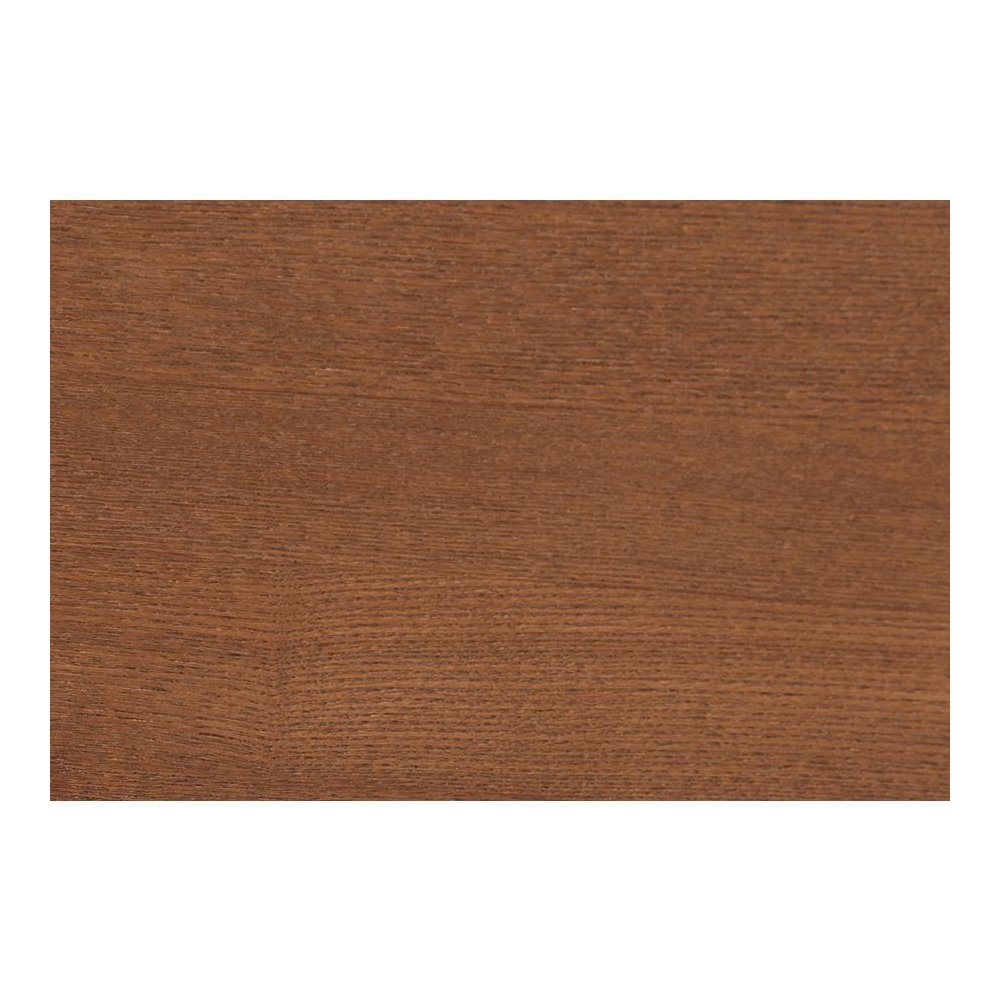 Walnut Brown Wood King Size Platform Bed With Floating Side Table