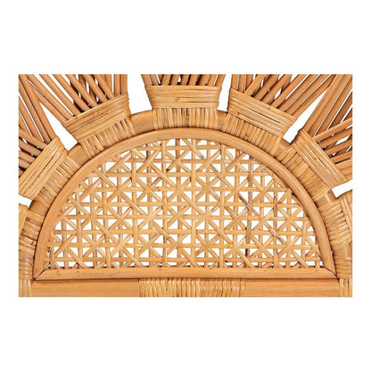 Jasmine Modern Bohemian Natural Rattan Queen Size Standalone Headboard